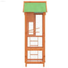 Green Roof Bird House: Solid Pine Wood Aviary! Elevate your Feathered Friends Living Space with our Stunning Wooden Bird Aviary! this Beautiful Bird House Offers - Estalios