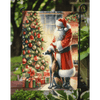 Santa's Christmas Garden Flag: Deck your Yard! **product Description** Spread Holiday Cheer to All who Pass by with this Charming Christmas Garden Flag! - Estalios