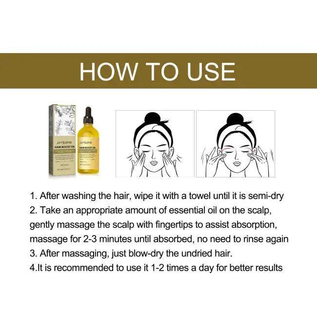 Hair Boost Oil for Dense Hair Growth and Nourishment - Estalios