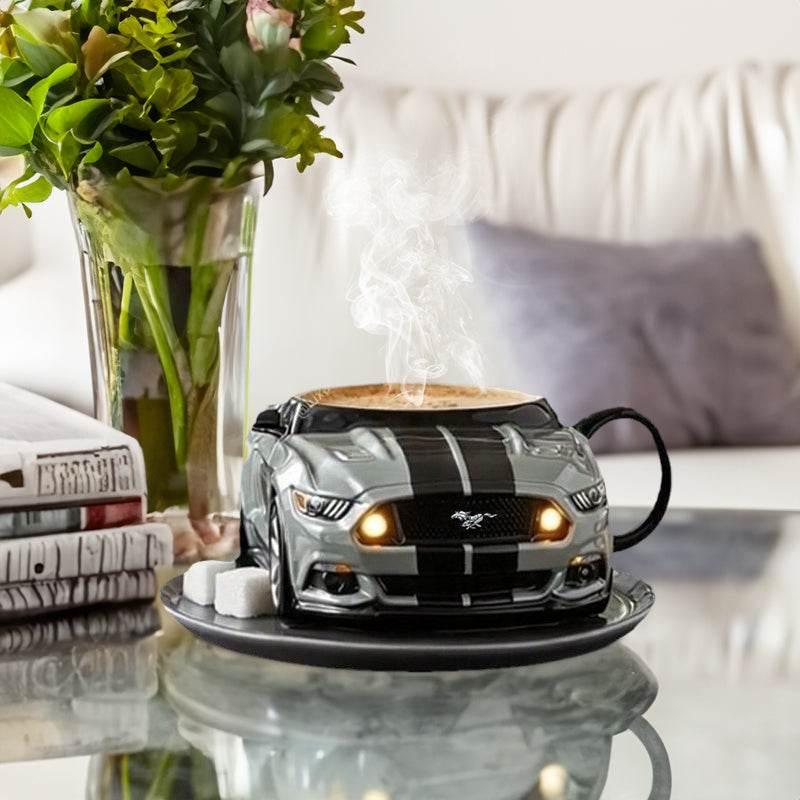 Handmade Car-Shaped Stainless Steel Coffee Mug Gift - Estalios