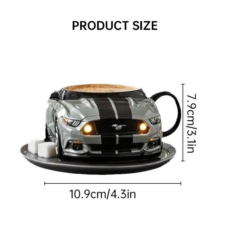 Handmade Car-Shaped Stainless Steel Coffee Mug Gift - Estalios