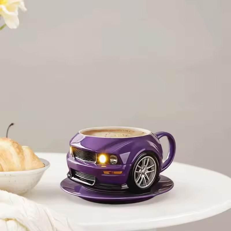 Handmade Car-Shaped Stainless Steel Coffee Mug Gift - Estalios