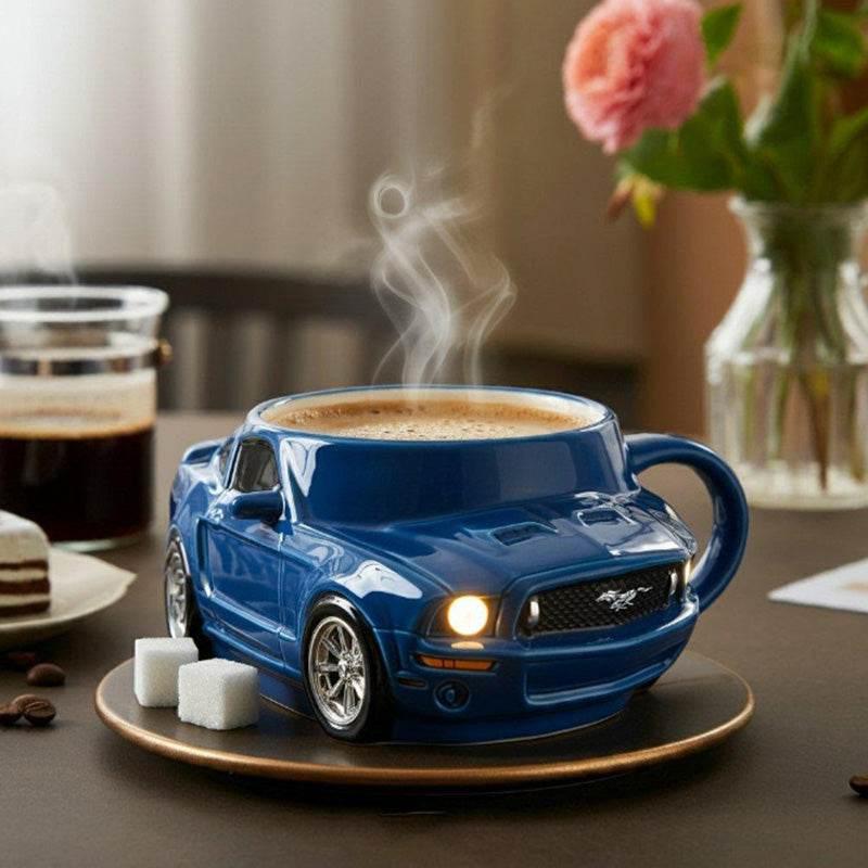 Handmade Car-Shaped Stainless Steel Coffee Mug Gift - Estalios