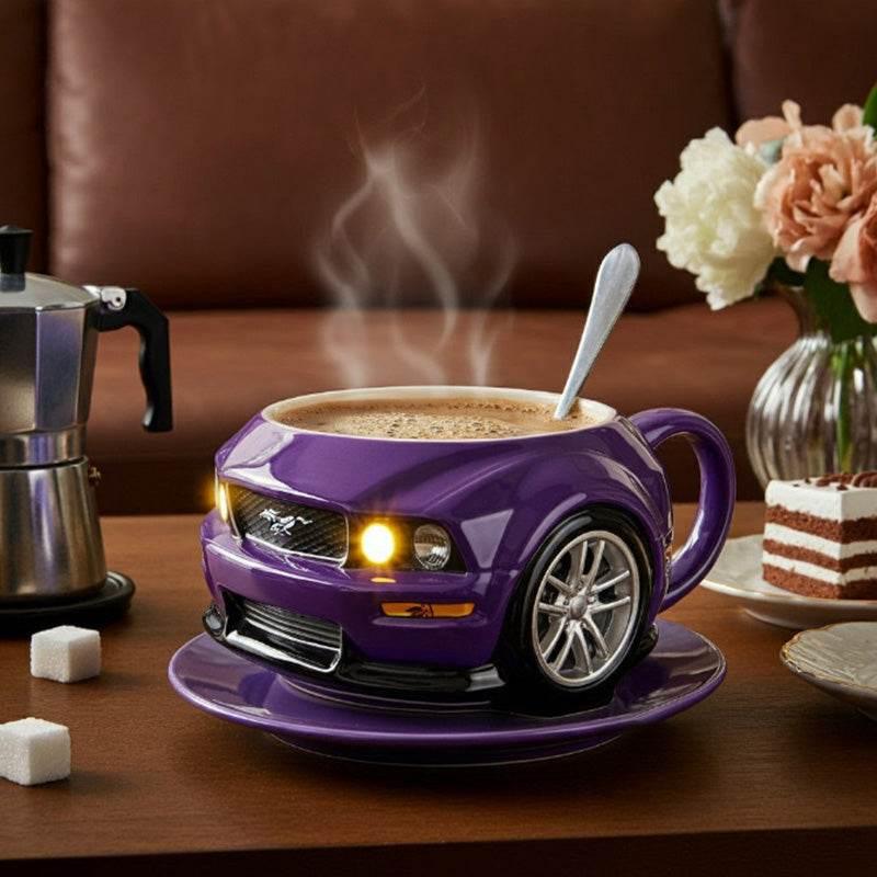 Handmade Car-Shaped Stainless Steel Coffee Mug Gift - Estalios