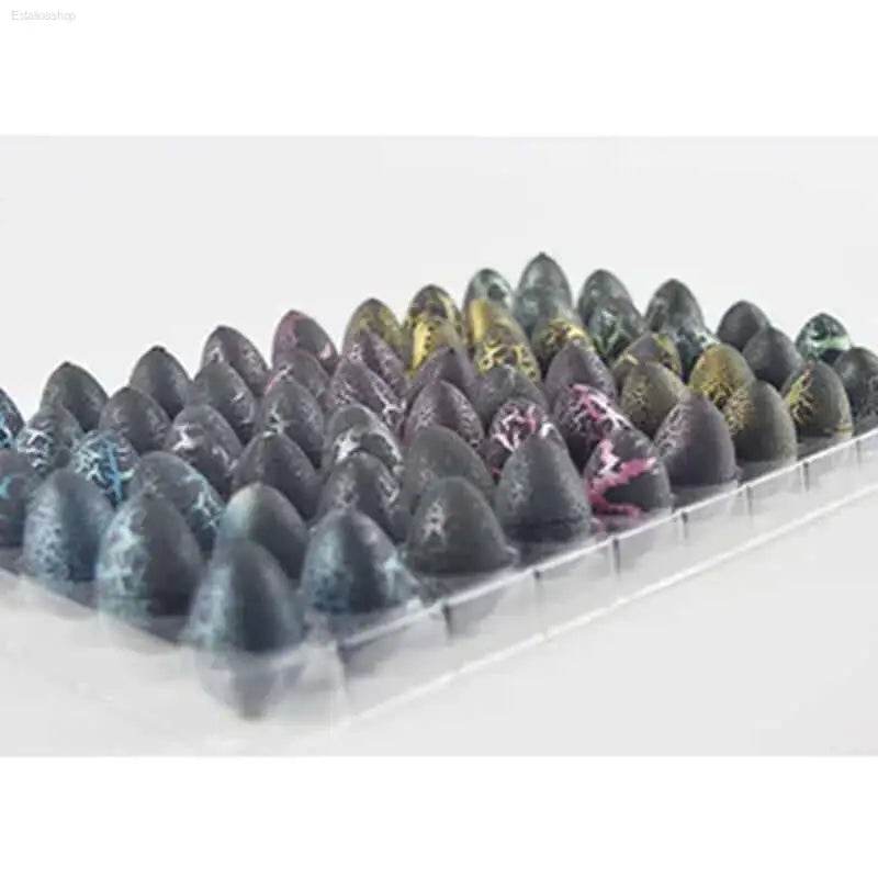 Tray of decorative dragon eggs.