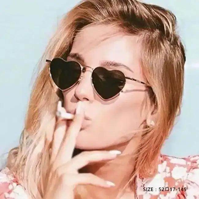 Radiant Heart Sunglasses for Stylish Summer Adventures - Estalios