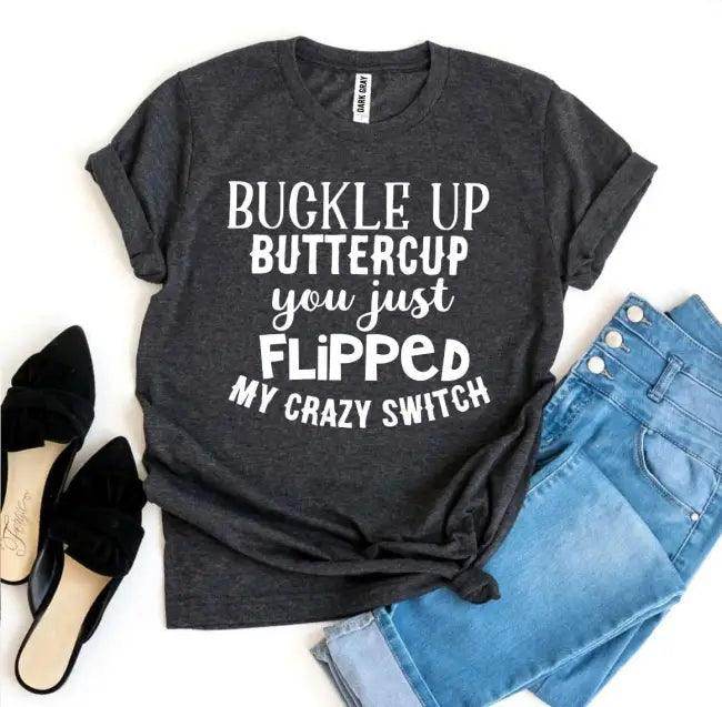 Heather Gray T-Shirt with Humorous Saying for Fun Style - Estalios