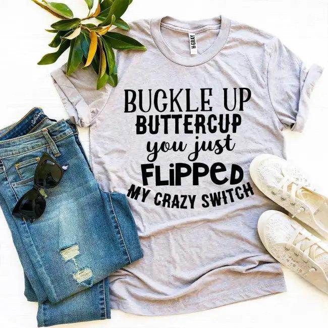 Heather Gray T-Shirt with Humorous Saying for Fun Style - Estalios
