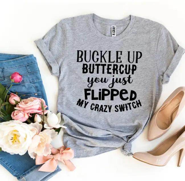 Heather Gray T-Shirt with Humorous Saying for Fun Style - Estalios