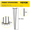 Heavy Duty Hairpin Table Legs Set of 4 for DIY Furniture - Estalios