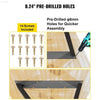 Heavy Duty Metal Table Legs for DIY Furniture Projects - Estalios