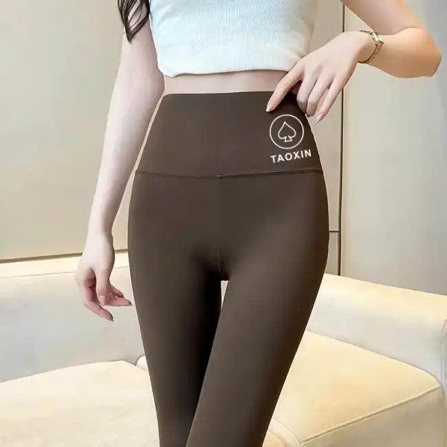 Sleek Folded Leggings High-Waisted for All-Day Comfort - Estalios