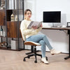 HOMCOM PU Leather Office Chair with Adjustable Height for Stylish Home Workspaces - EstaliosShop