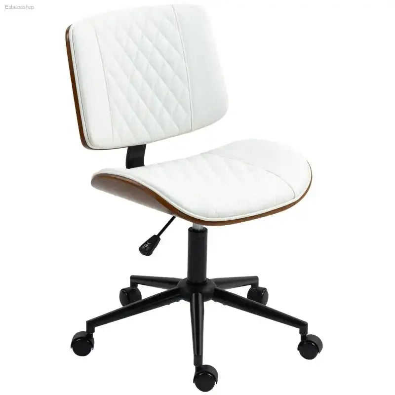 HOMCOM PU Leather Office Chair with Adjustable Height for Stylish Home Workspaces - EstaliosShop