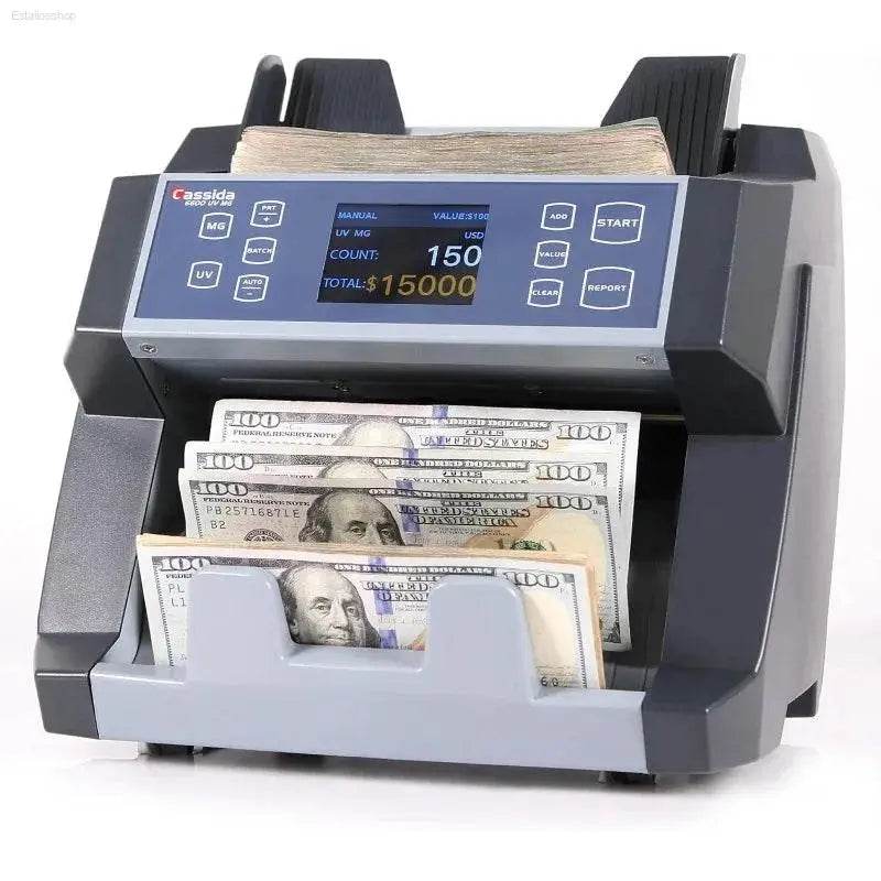 Home Cassida 6600 UV/MG Money Counter with Detection Features - Estalios