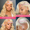 Bombshell Blonde Body Wave Lace Frontal Human Hair Wig Okay, Here's that Product Description you Wanted: Get Ready to Turn Heads - Estalios