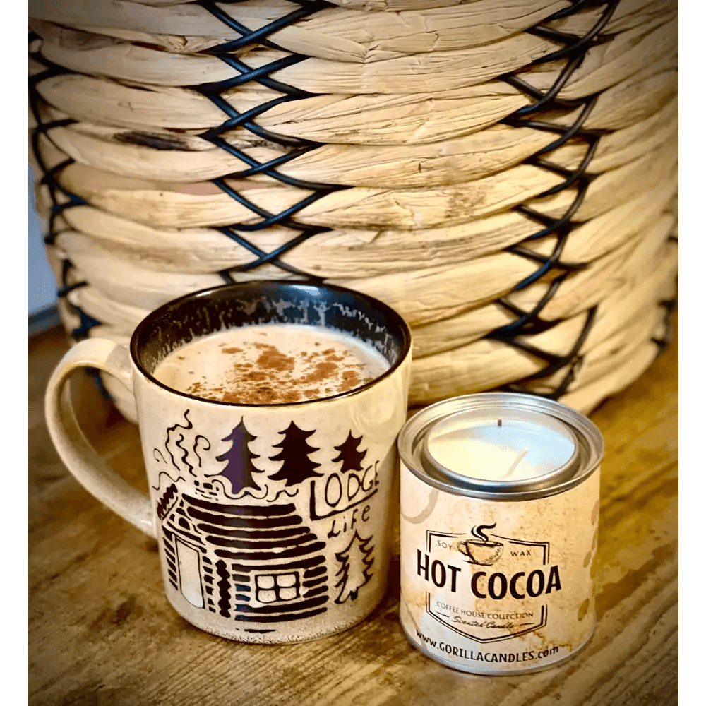Hot Cocoa Candle: Melt Into Deliciousness Indulge in the cozy aroma of our Hot Cocoa Candle, transforming your space into a comforting haven - Estalios