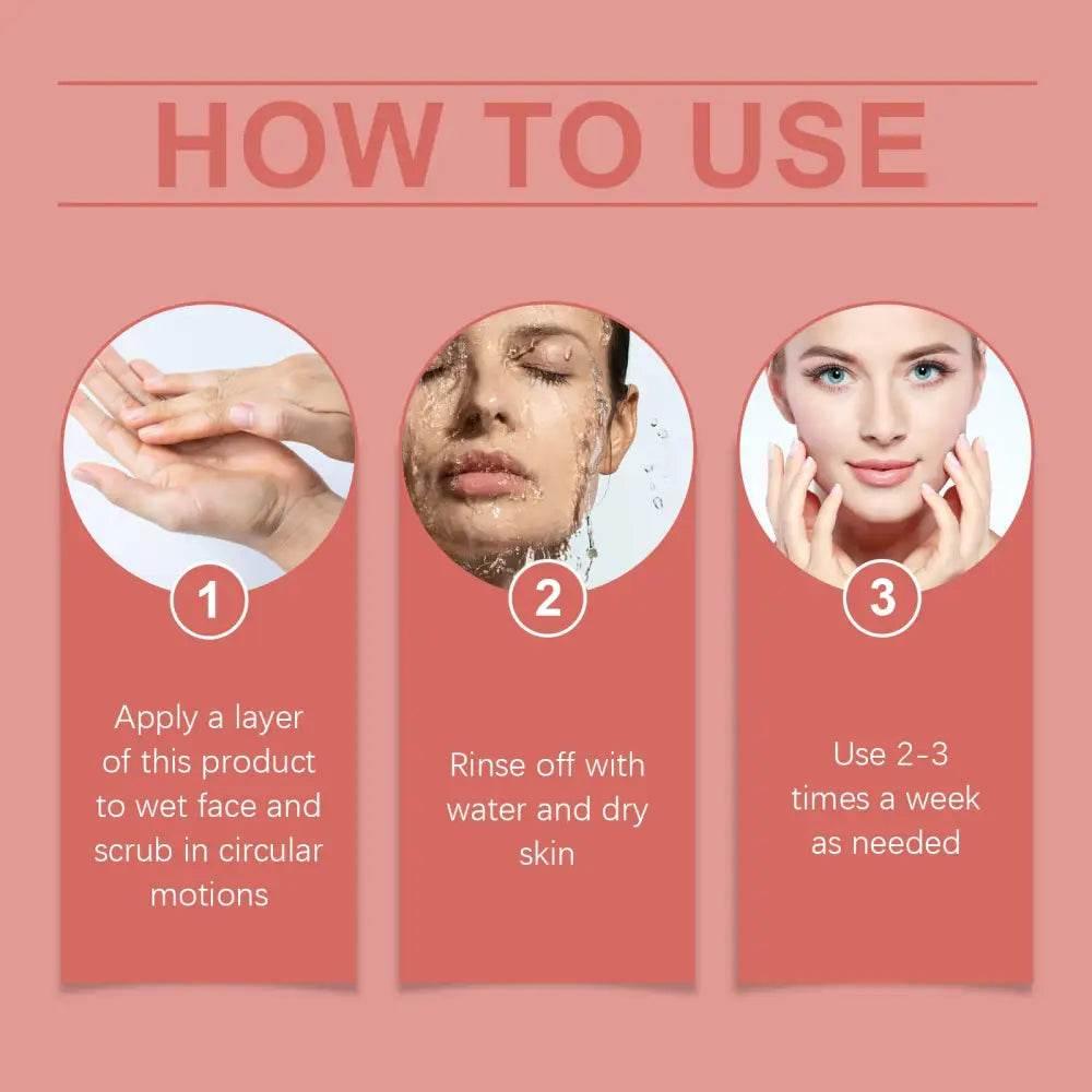Hoygi Facial Exfoliating Scrub for Clean, Glowing Skin - Estalios
