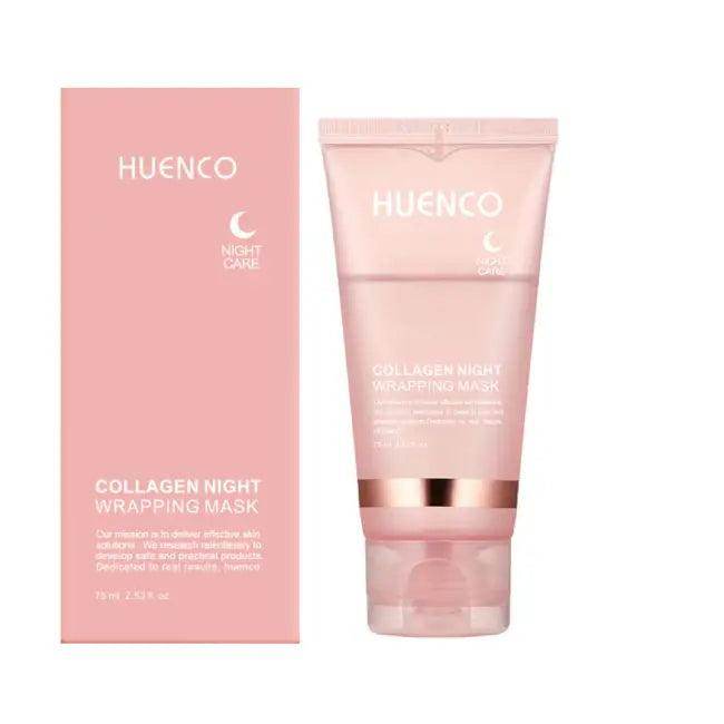 Huenco Pink Collagen Night Mask for Radiant Skin Overnight - Estalios