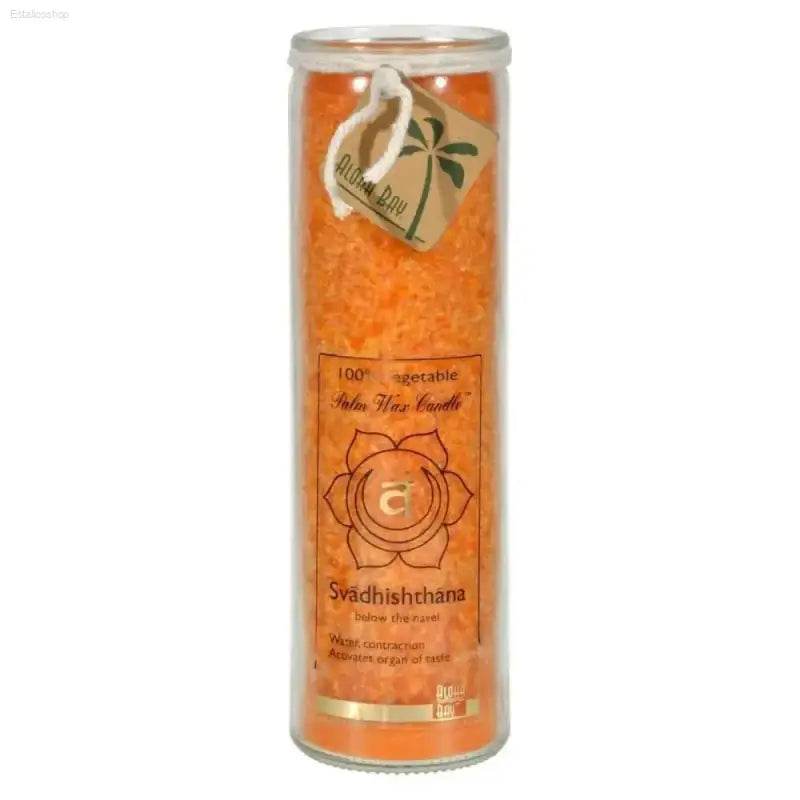 Ignite your Passion: Orange Chakra Candle in Glass Jar! **product Description** Unlock your Inner Creativity and Zest for Life with our Orange Chakra Candle - Estalios