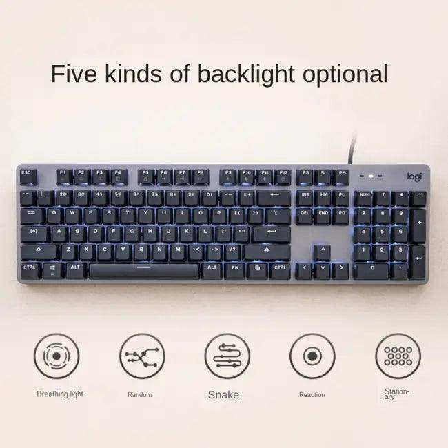 Vibrant Gray Mechanical Keyboard for Stylish Workspace Lighting - Estalios