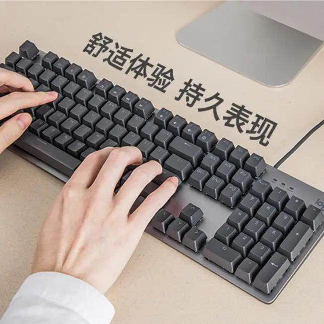 Vibrant Gray Mechanical Keyboard for Stylish Workspace Lighting - Estalios