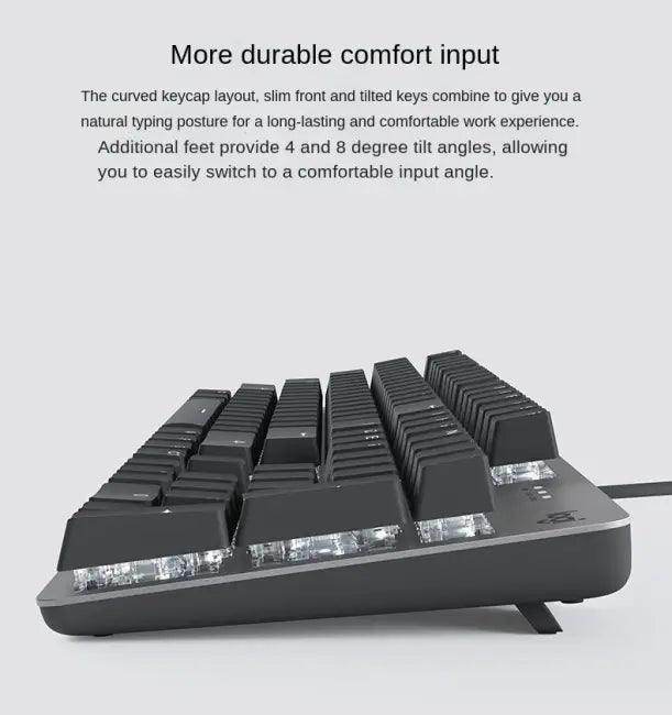 Vibrant Gray Mechanical Keyboard for Stylish Workspace Lighting - Estalios