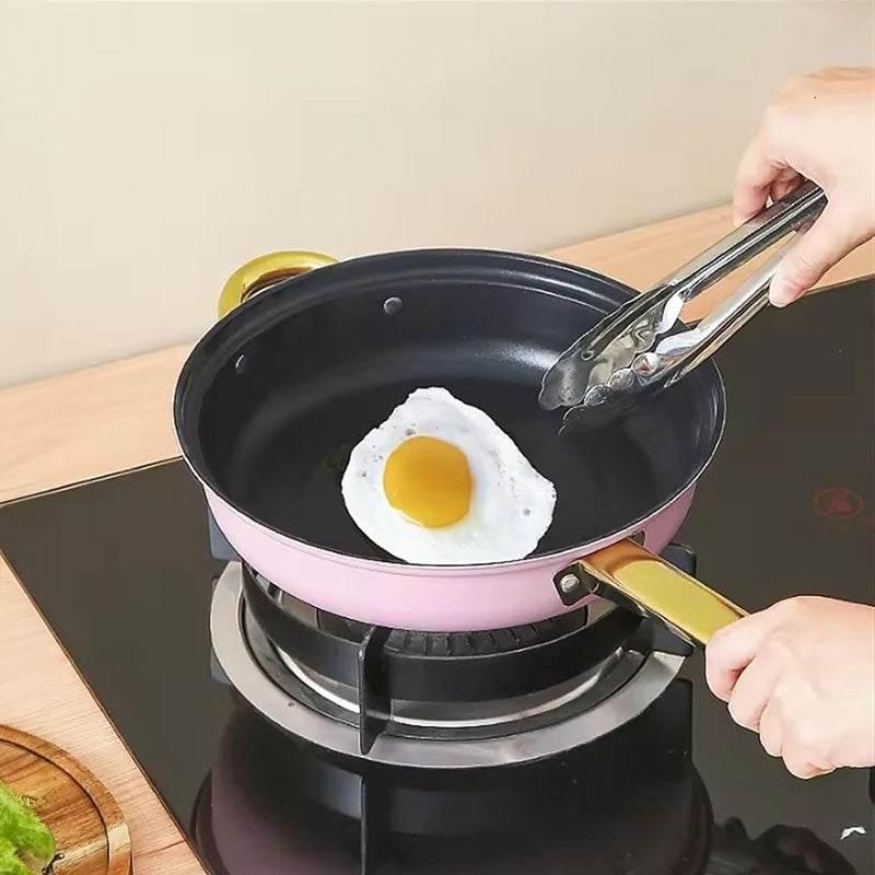 Gleaming Gold Kissed Cookware: Ignite Your Kitchen! Elevate your culinary experience with this stunning cookware set, featuring eye catching colors and luxurious gold - Estalios