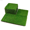 Interlocking Tufted Grass Deck Tiles 10-Pack 12x12 Inches - Estalios