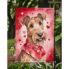 Irish Terrier Valentine Garden Flag for Outdoor Decor - Estalios
