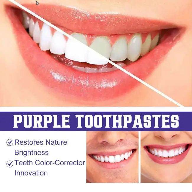 Electrify Your Smile with Bold Purple Toothpaste Fun - Estalios