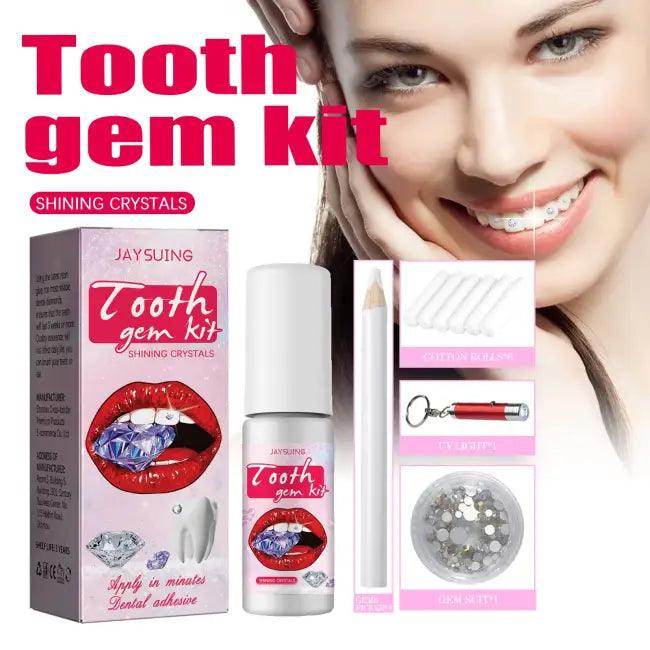 Jaysuing Tooth Gem Kit with Crystals for Dazzling Smiles - Estalios