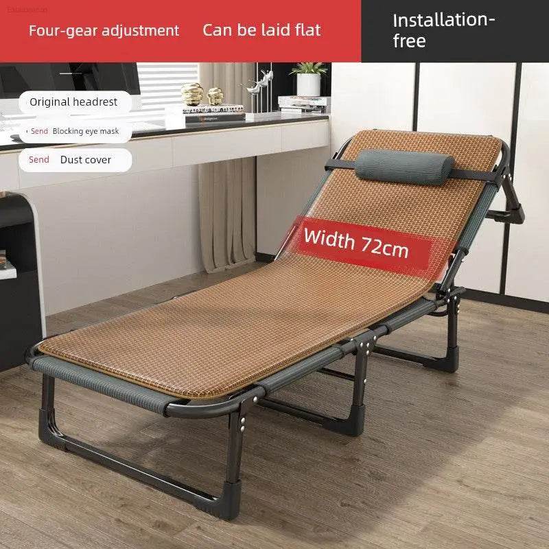Jie'an Xi Lunch Break Folding Bed Single Bed Adult Office Station Siesta Appliance Recliner Simple Bed Camp Bed - Estalios