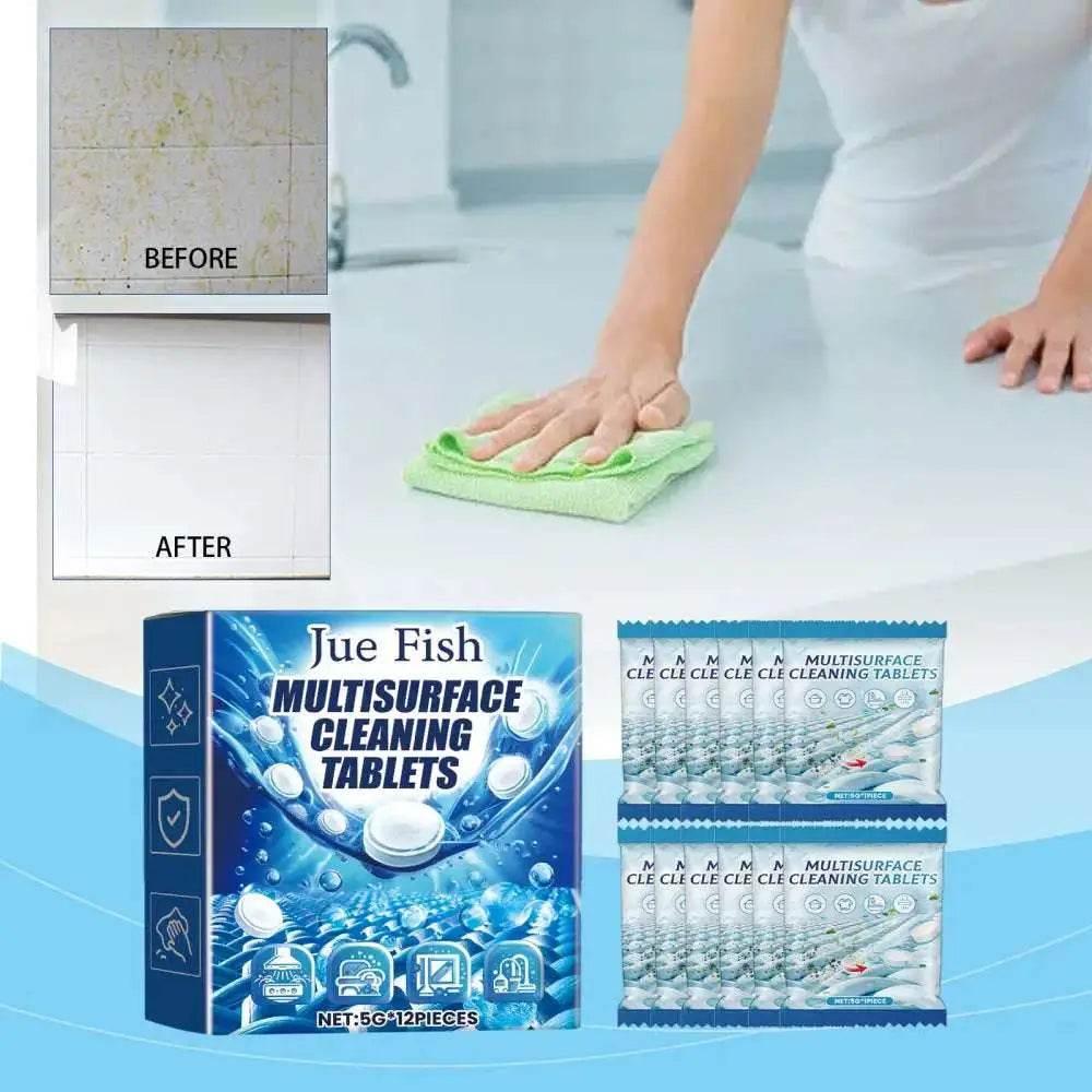 JUE FISH MultiSurface Cleaning Tablets For Heavy Oil Stains - Estalios