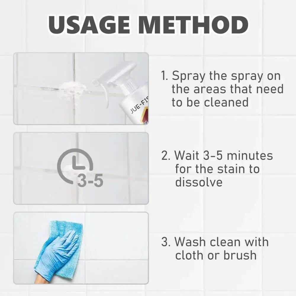 Jue-Fish Tile Cleaning Spray for Kitchen Bathroom Floor Walls - Estalios