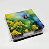 Floral Burst Stationery Set: Unleash your Creativity! Elevate your Desk Game with our Black Notepad Holder Stationery Set, Featuring a Charming Floral Notebook and a Square - Estalios