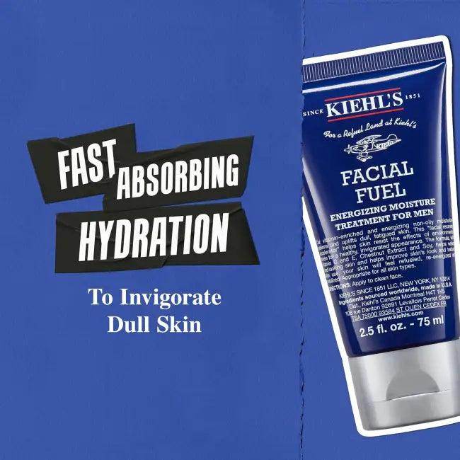 Kiehl ‘s Facial Fuel Moisturizer, Men's Face Cream, Vitamin C & Caffeine - Estalios