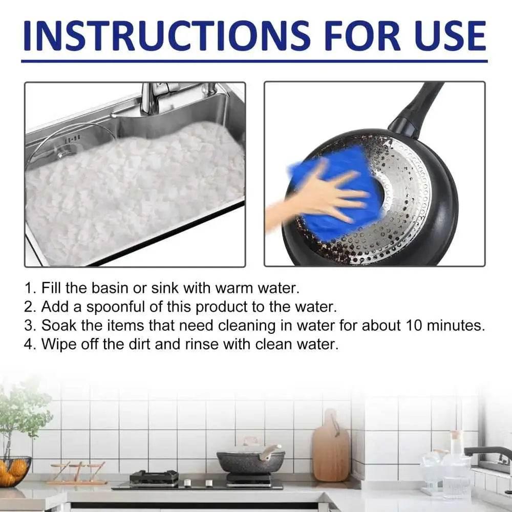 Kitchen All-Purpose Stain Removing Cleaning Powder for Utensils - Estalios