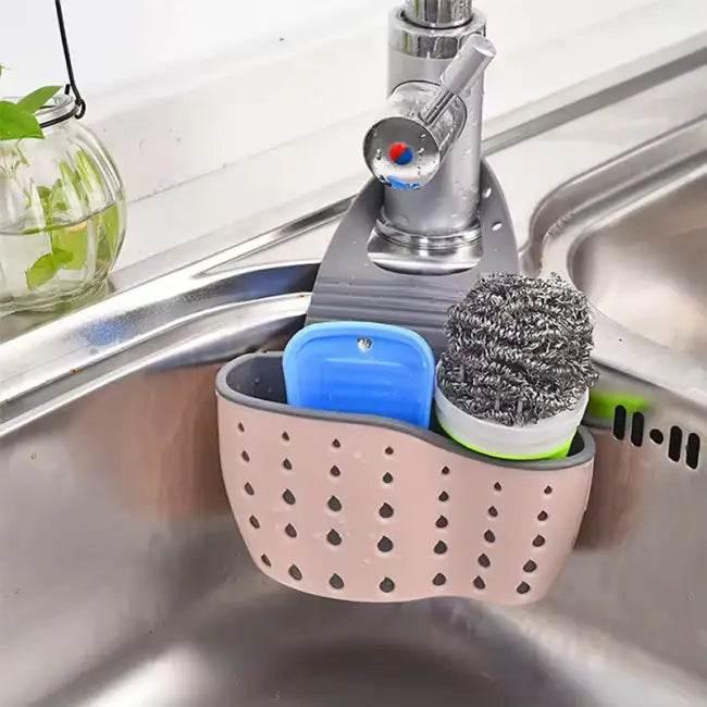 Sparkling Sink Organizer: Stylish Caddy for Tidy Spaces - Estalios