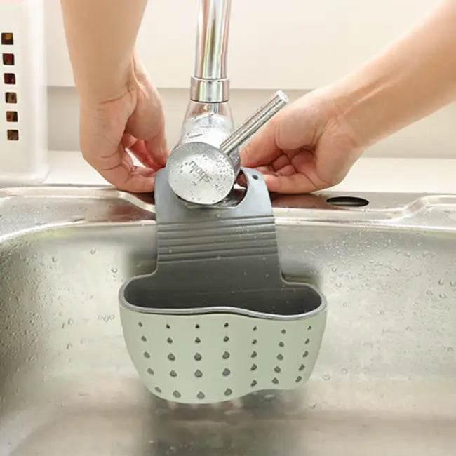 Sparkling Sink Organizer: Stylish Caddy for Tidy Spaces - Estalios
