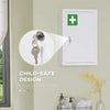 Kleankin Lockable Medicine Cabinet with Three Shelves for Organized Bathroom Storage - EstaliosShop