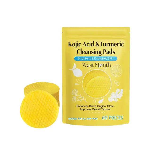 Unleash Your Glow with Kojic Turmeric Cleansing Pads - Estalios