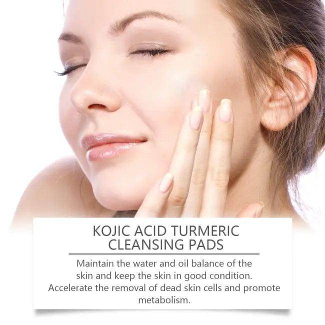 Unleash Your Glow with Kojic Turmeric Cleansing Pads - Estalios