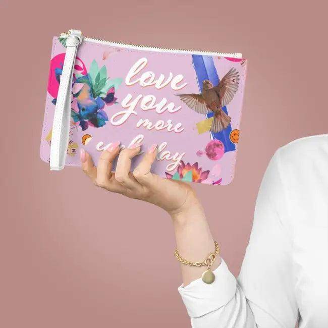 Vibrant Lavender Clutch with Chic Floral Design for Style - Estalios