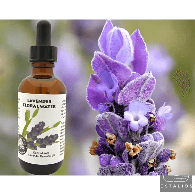 Lavender Floral Water Dropper Bottle for Instant Calm - Estalios