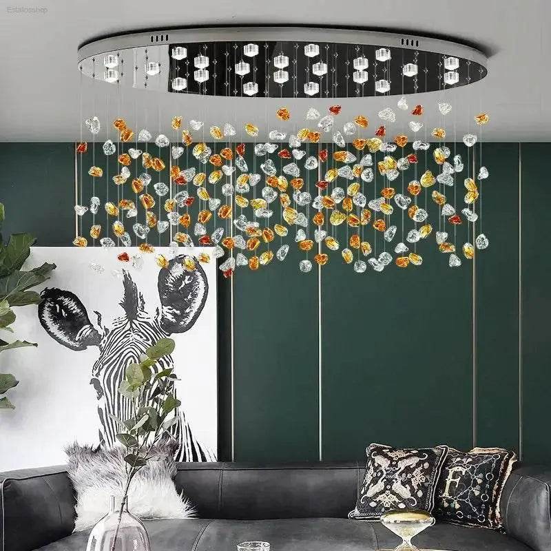 LED Modern Crystal Dining Room Chandelier Decorative Lights.
