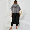 Leisure Hooded Cover-up with Color-blocking and Versatility - Estalios