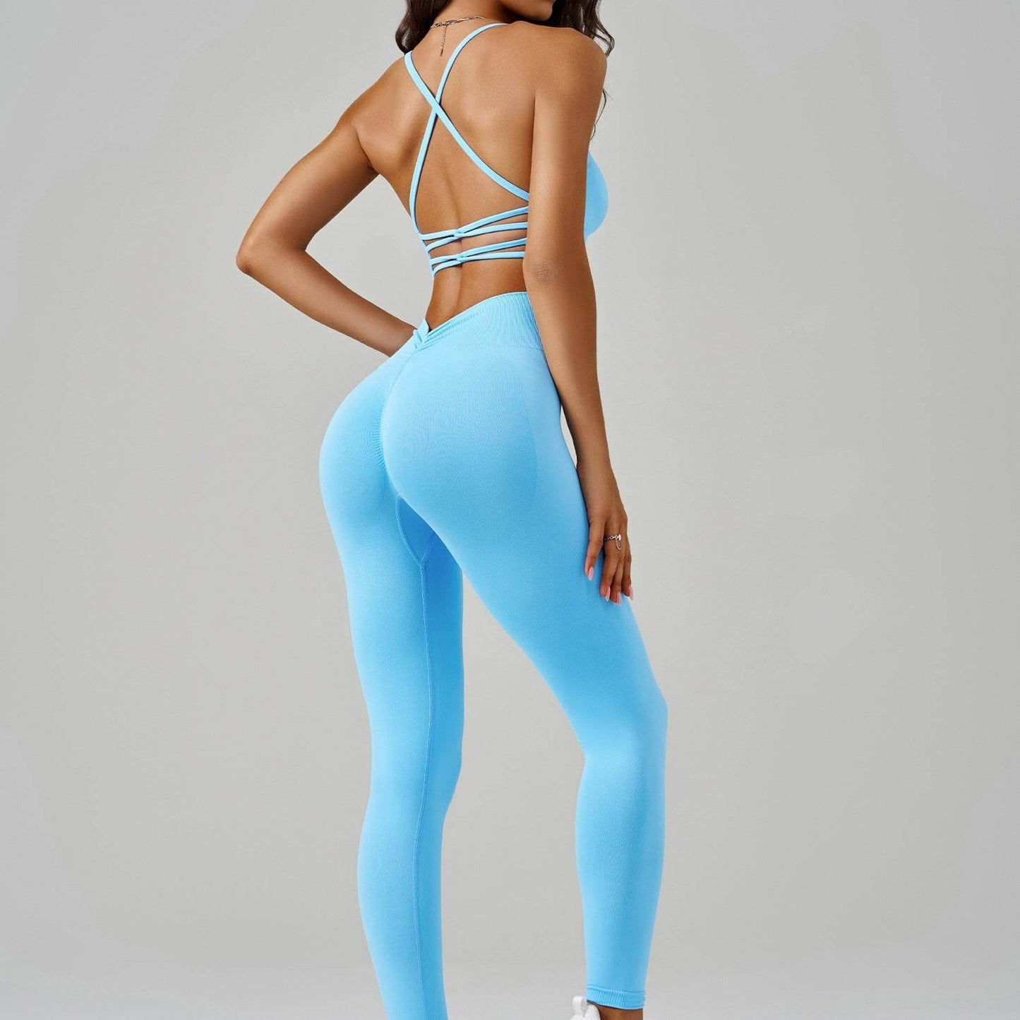Light Blue Vibe Rock Your Workout Style - Estalios