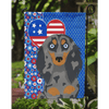 Wiener Dog Wonders: Patriotic Pride Garden Flag! **product Description:** Show off your Love for Dachshunds and your Country - Estalios