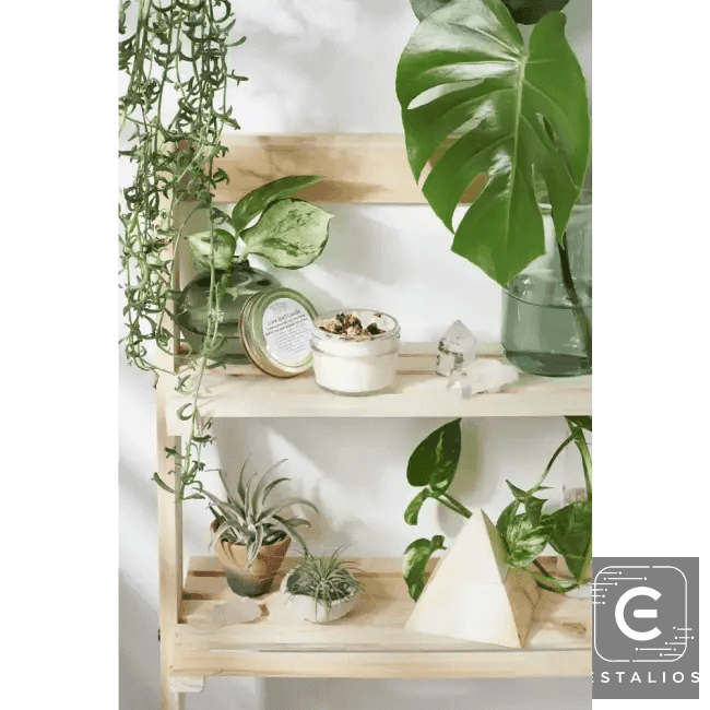 Radiant Garden Oasis Candle and Crystal Decor for Relaxation - Estalios
